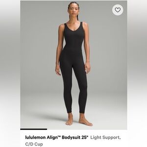 NWT Lululemon Align Bodysuit 25” in Black